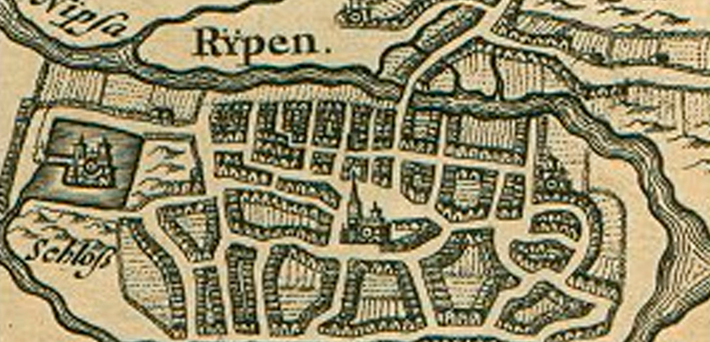 Kort over Ribe | Vadehavskysten