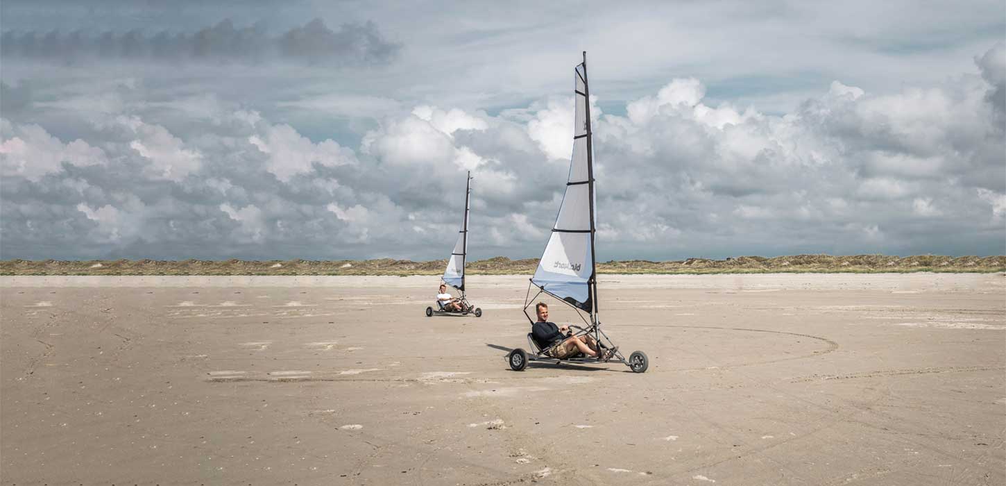 Blokart på Fanø strand | Vadehavskysten