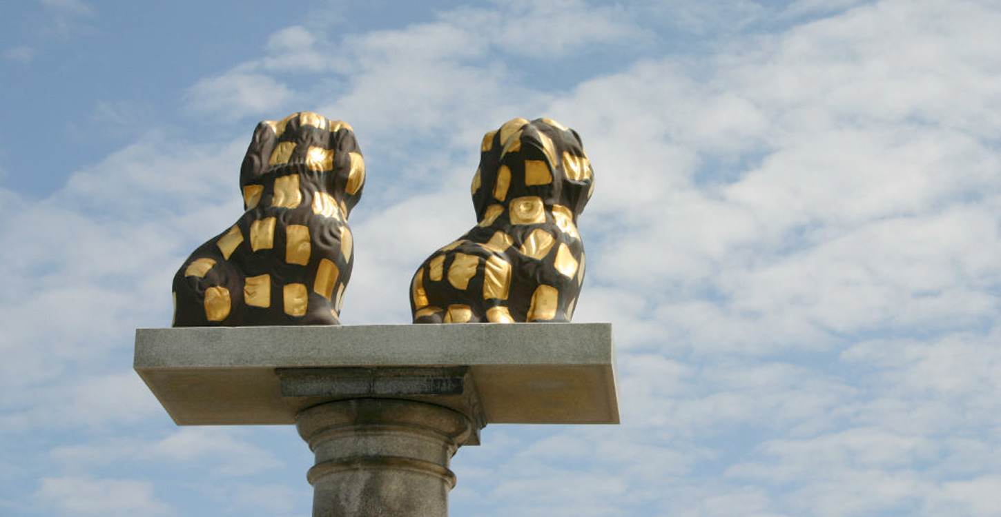 Fajancehunde på Nordby Havn på Fanø | Vadehavskysten