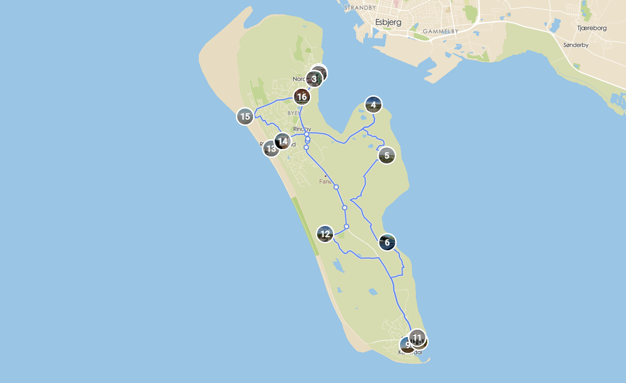 StoryHunt Fanø kort