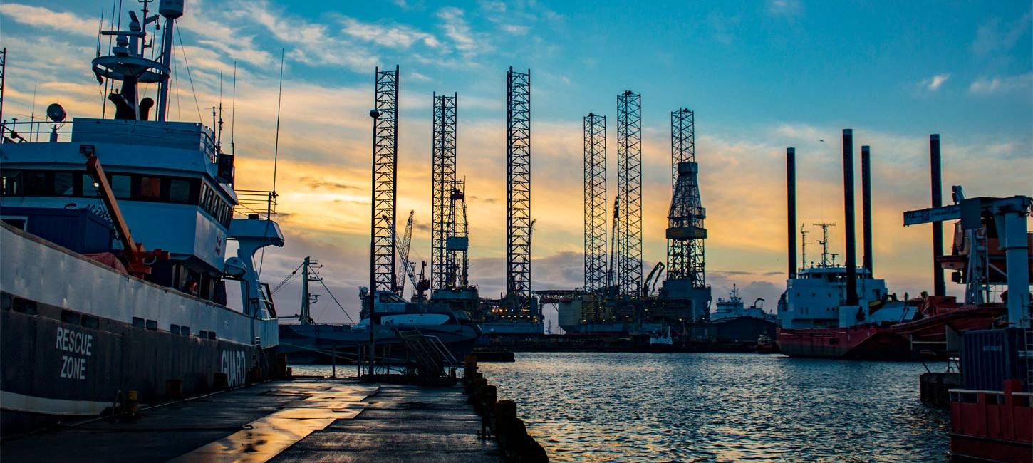 Port of Esbjerg - evening photo | By the Wadden Sea