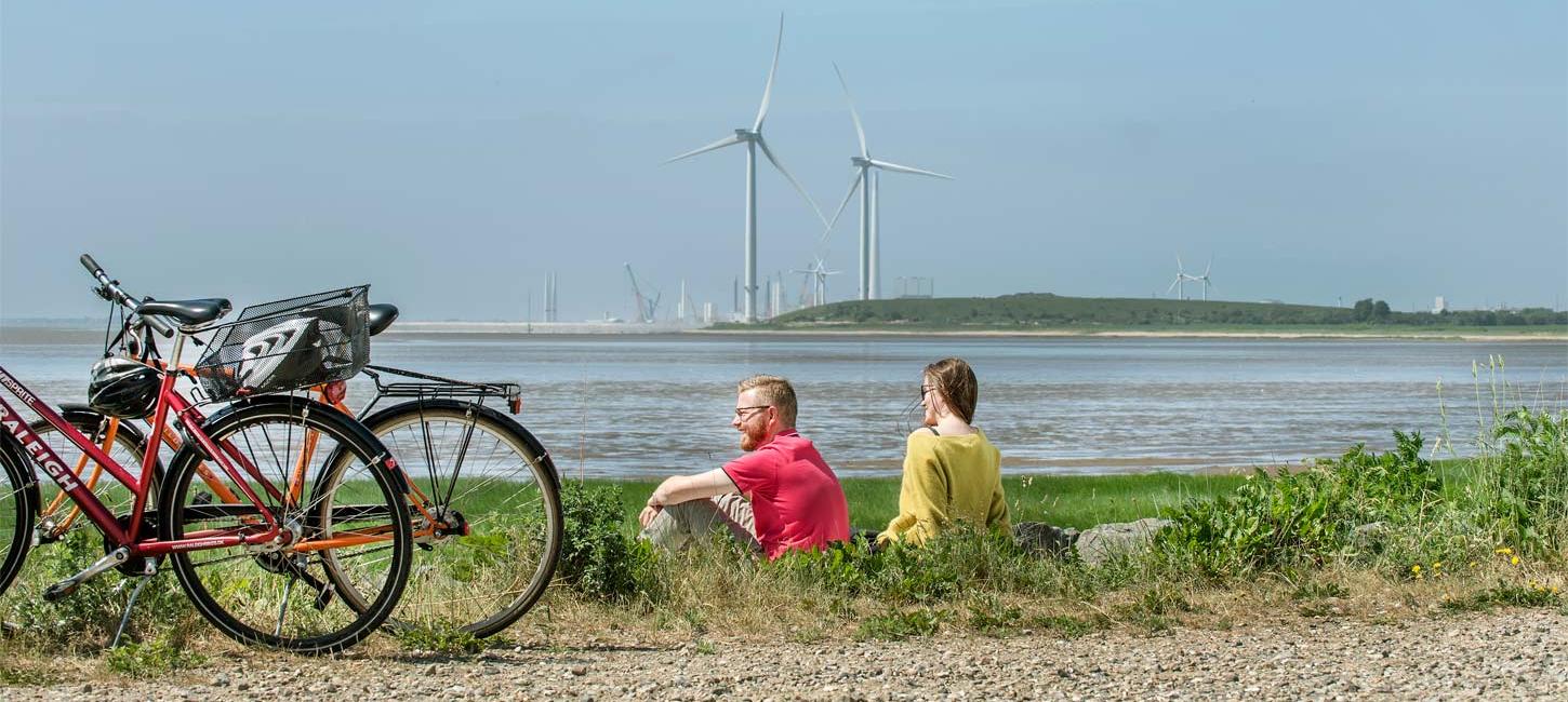 Wind turbines at Esbjerg | By the Wadden Sea