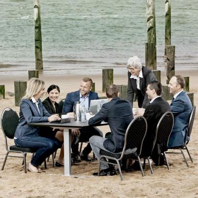 Meeting at Hjerting Strand | Meetings and conferences by the Wadden Sea