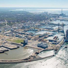 Port of Esbjerg - aerial photo | By the Wadden Sea